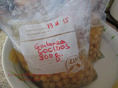 Otra manera de comer garbanzos con espinacas