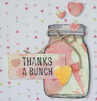 Tarjeta “Thanks a bunch”