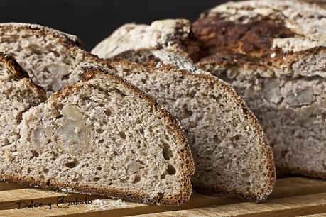 Pan de Harina de Castañas Relleno de Castañas Cocidas