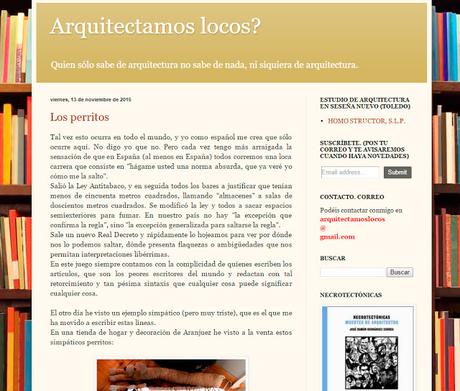 ENTREVISTA A JOSÉ RAMÓN HERNÁNDEZ CORREA CREADOR DE ARQUITECTAMOS LOCOS ?