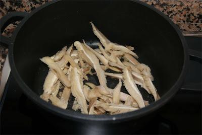 spaguetti con setas paso 2 spaguetti con setas paso 2