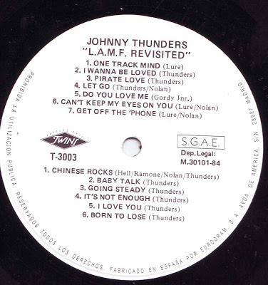 Johnny Thunders & the heartbreakers - L.A.M.F (Revisited) Lp 1977 1984