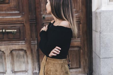 High_Boots-Suede_Skirt-Iro_Paris-Black_Jacket-Off_The_Shoulders_Sweater-Outfit-Street_Style-50