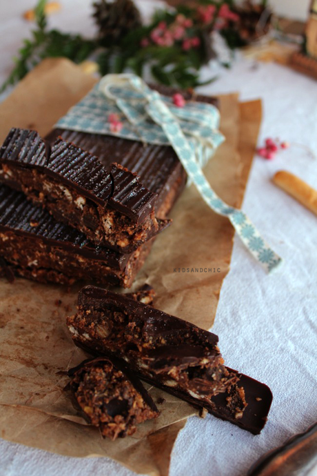 Turrón crujiente de chocolate salado #ideasparanavidad