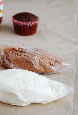 Cupcakes de Nutella con Doble Buttercream