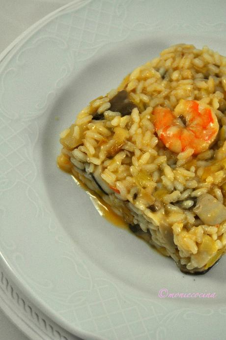 RISOTTO DE LANGOSTINOS Y SETAS DE TEMPORADA