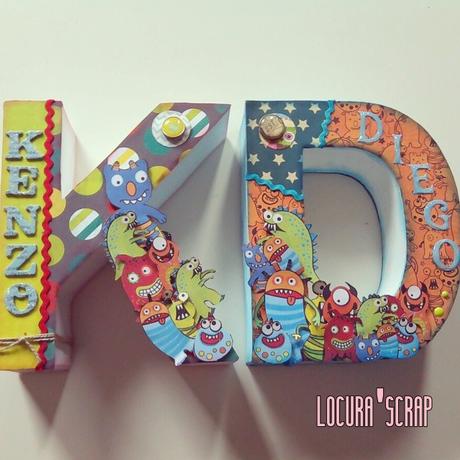 Mis ultimas letras 3D decoradas