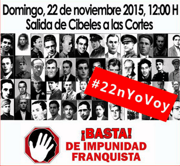 Manifestación víctimas del franquismo Manifestación víctimas del franquismo