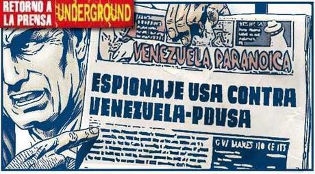 Front page cómic caso Snowden-Pdvsa espionaje Venezuela