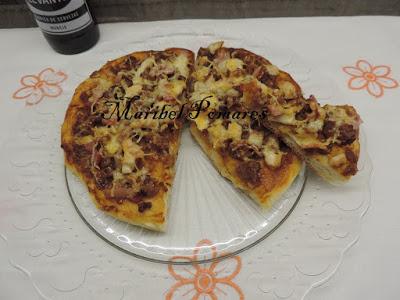 Pizza barbacoa. Pizza barbacoa.