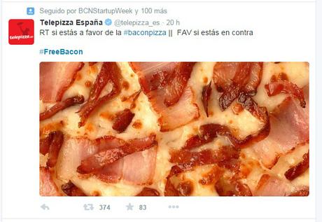 #FreeBacon, o cómo defendemos lo insano. freebacon telepizza