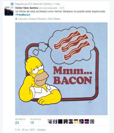 #FreeBacon, o cómo defendemos lo insano. freebacon homer simpson