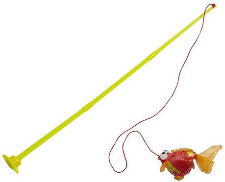 Importancia del juego en los gatos. ¿Cómo escoger un buen juguete? Una muestra de juguete para gatos con presa