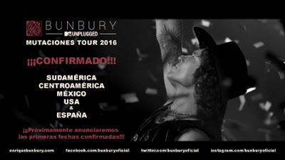 Bunbury saldrá de gira por América y España en 2016