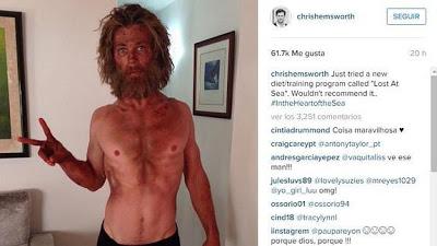 Chris Hemsworth pierde peso y sus músculos