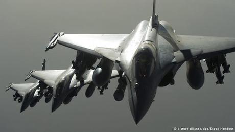 Cazas de la Fuerza Aérea francesa.