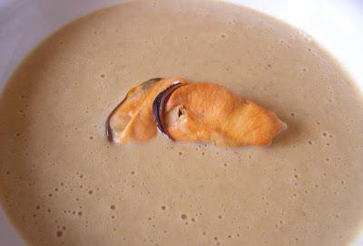 Crema de mejillones