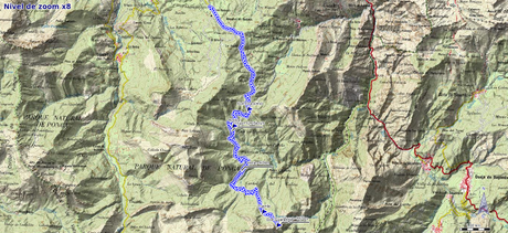 Mapa de la ruta del Bosque de Peloño