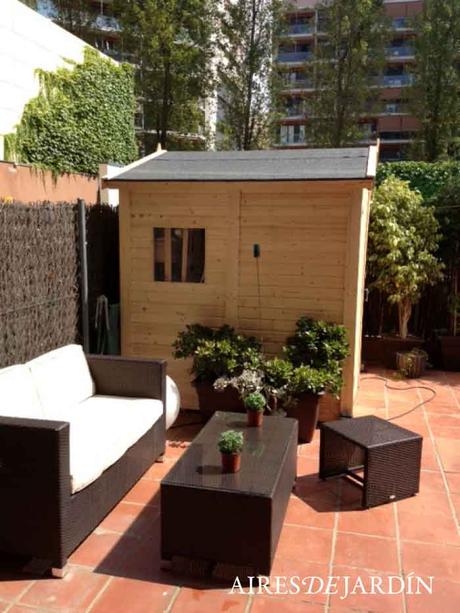 Resultado instalación cabaña de madera Claire 2 montada por los propios clientes en Barcelona Resultado instalación cabaña de madera Claire 2 montada por los propios clientes en Barcelona