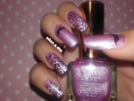 Diseño de uñas con bigotes ”Moustache Movember” diseño_decoración_uñas_morado_yes_love_movember_uñas_a_mil (3)