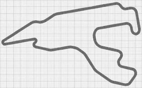 Nº 1365. Circuito de Francorchamps, en Bélgica.en pequeñas dimensiones.