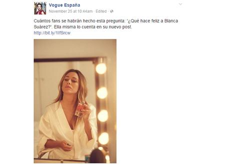 Blanca Suarez y su blog en Vogue España