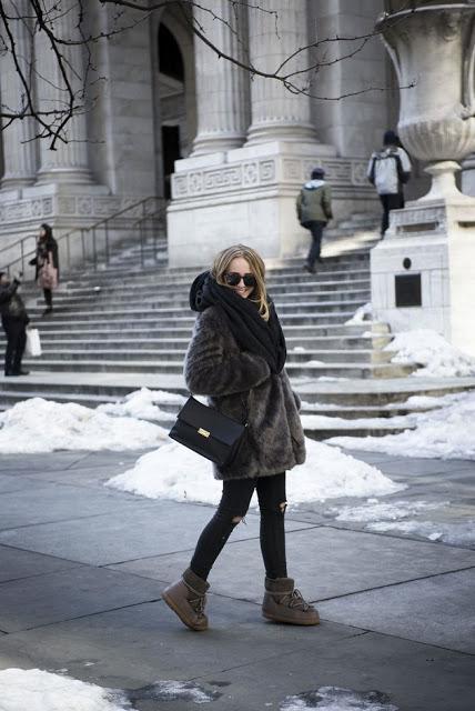 STREET STYLE INSPIRATION; APRÈS SKI BOOTS.-