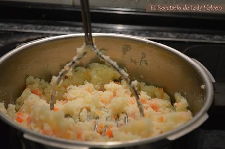 Cottage Pie con zanahorias o pastel de carne inglés - Reto #elasaltablogs