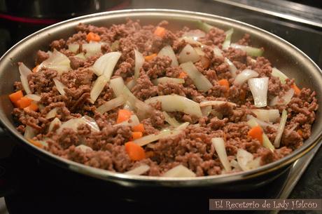 Cottage Pie con zanahorias o pastel de carne inglés - Reto #elasaltablogs