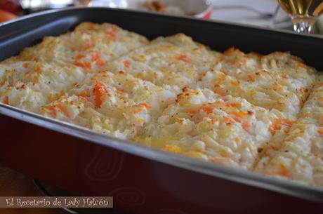 Cottage Pie con zanahorias o pastel de carne inglés - Reto #elasaltablogs