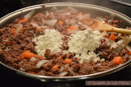 Cottage Pie con zanahorias o pastel de carne inglés - Reto #elasaltablogs