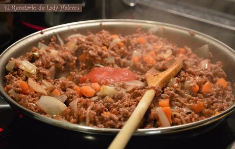 Cottage Pie con zanahorias o pastel de carne inglés - Reto #elasaltablogs