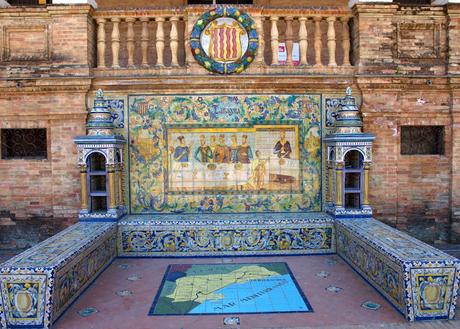Los bancos de la Plaza de España (49): Tarragona. Los bancos de la Plaza de España (49): Tarragona.
