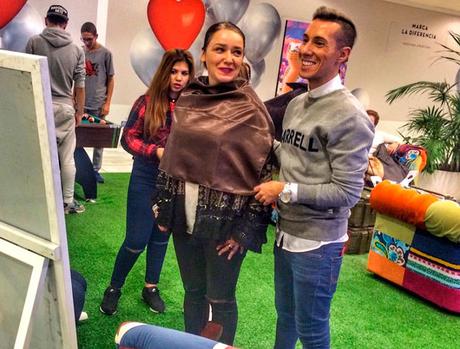 Madrid MTV trendy week La Vaguada Arantza con Jesus Reyes