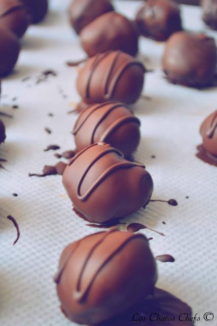 Trufas de mantequilla de cacahuete Trufas de mantequilla de cacahuete