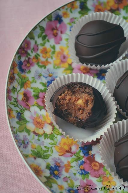 Trufas de mantequilla de cacahuete Trufas de mantequilla de cacahuete