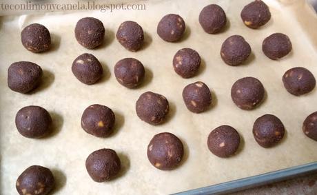 TRUFAS DE MANTEQUILLA DE CACAHUETE - RETO COCINILLAS