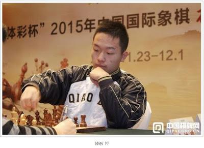 Wei Yi, el “témpano de Jiangsú”, en el China Chess King 2015 (IV) Wei Yi, el “témpano de Jiangsú”, en el China Chess King 2015 (IV)