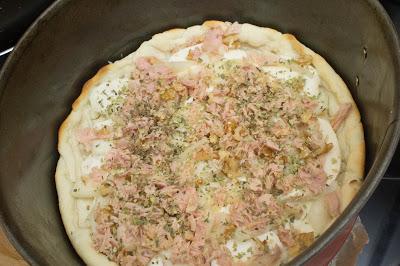 Quiché de pera, mozarella y cherrys Quiché de pera, mozarella y cherrys