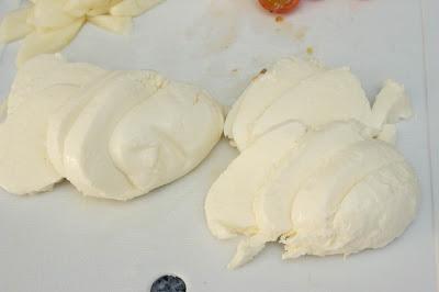 Quiché de pera, mozarella y cherrys Quiché de pera, mozarella y cherrys