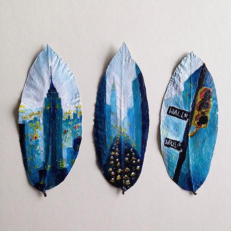 Joanna Wirazka, las hojas como lienzo joanna-wirazka-pintar-hojas-noticias-totenart-03