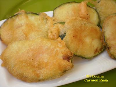 RODAJAS DE CALABACIN EN TEMPURA RODAJAS DE CALABACIN EN TEMPURA
