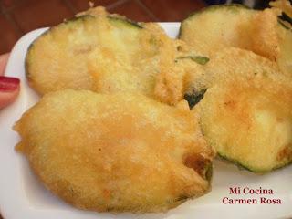 RODAJAS DE CALABACIN EN TEMPURA RODAJAS DE CALABACIN EN TEMPURA