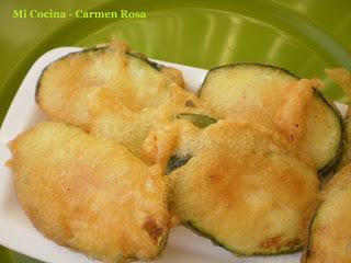 RODAJAS DE CALABACIN EN TEMPURA RODAJAS DE CALABACIN EN TEMPURA
