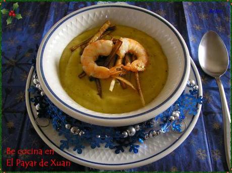 Crema hortelana de gambas Crema hortelana de gambas