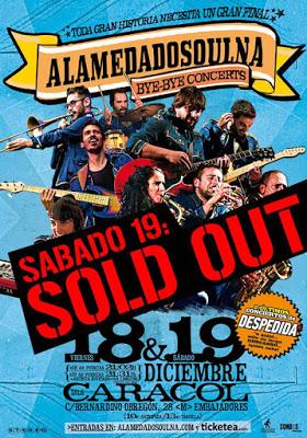 Alamedadosoulna se despiden de los escenarios con dos conciertos en Madrid