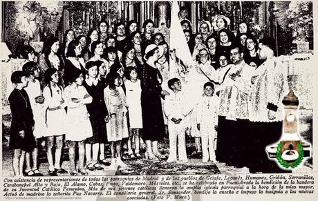 Juventud católica de Fuenlabrada en 1934