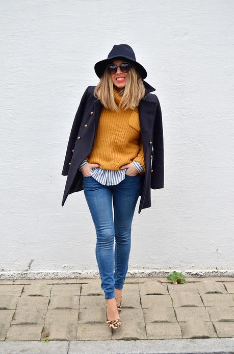 Navy and Mustard