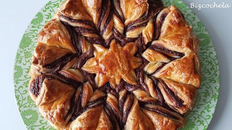 ESTRELLA DE HOJALDRE Y CHOCOLATE