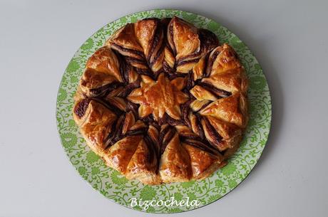 ESTRELLA DE HOJALDRE Y CHOCOLATE